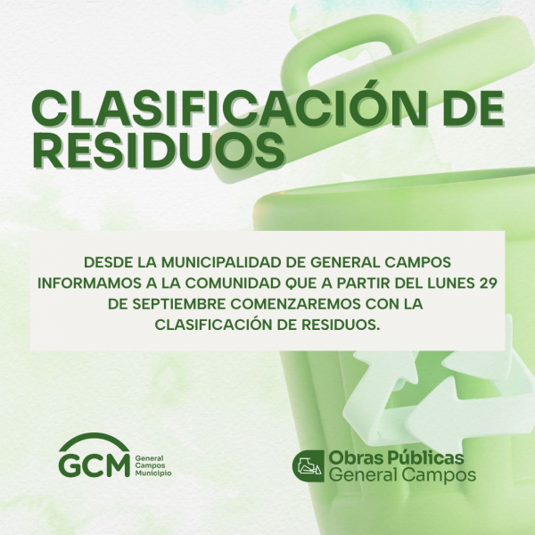 CLASIFICACIÓN DE RESIDUOS