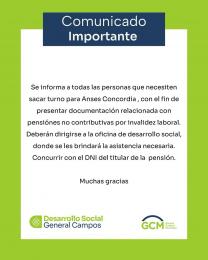ATENCIÓN | Pensiones No Contributivas por Invalidez Laboral